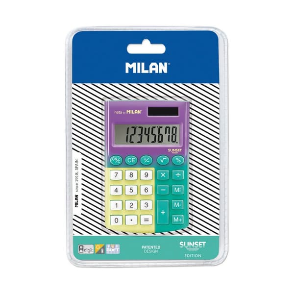 Kalkulator Milan pokcket Sunset PVC Turkis
