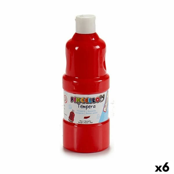 Tempera Pincello Rød 400 ml (6 enheter)