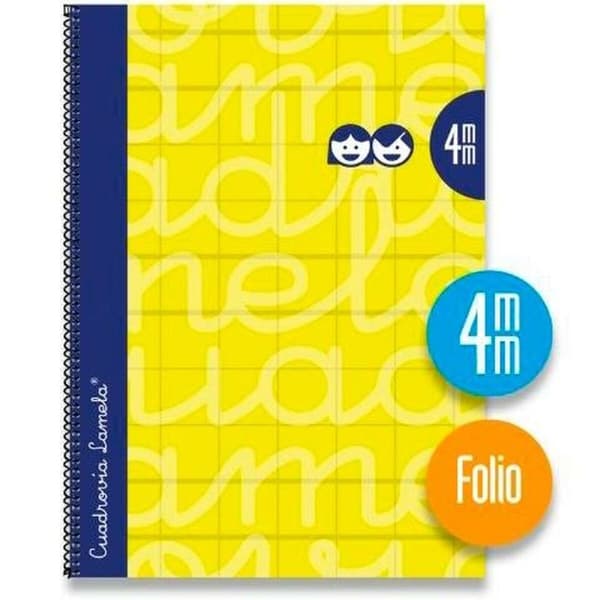 Notesbog Lamela Gul Din A4 5 Dele 80 Ark