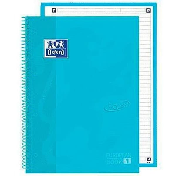 Notesbog Oxford European Book School Pudderblå A4 A4+ 80 Ark 5 Dele