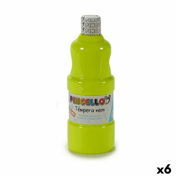 Tempera Pincello Neon Gul 400 ml (6 enheder)
