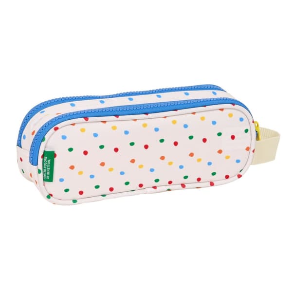 Dobbelbag Benetton Topitos Hvit (21 x 8 x 6 cm)