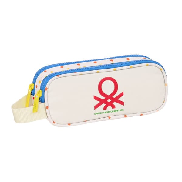 Dobbelbag Benetton Topitos Hvit (21 x 8 x 6 cm)