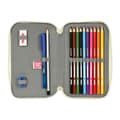 Miniatyrbillede 2 af 5: Penalhus med Tilbehør Glow Lab Magic flow Beige 12.5 x 19.5 x 4 cm (28 Dele)