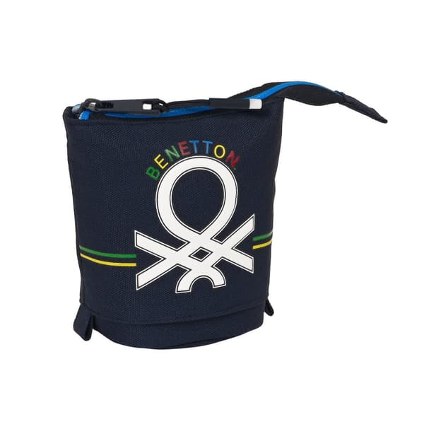 Stående pennal Benetton Sixties Marineblå (8 x 19 x 6 cm)