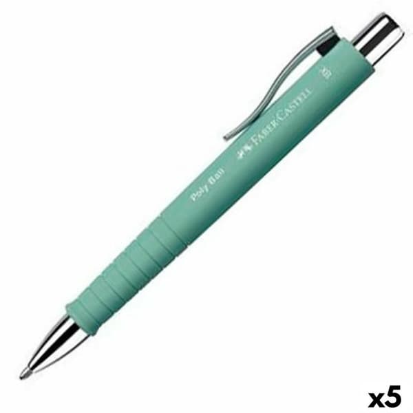 Kulepenn Faber-Castell Poly Ball XB Grønn (5 enheter)