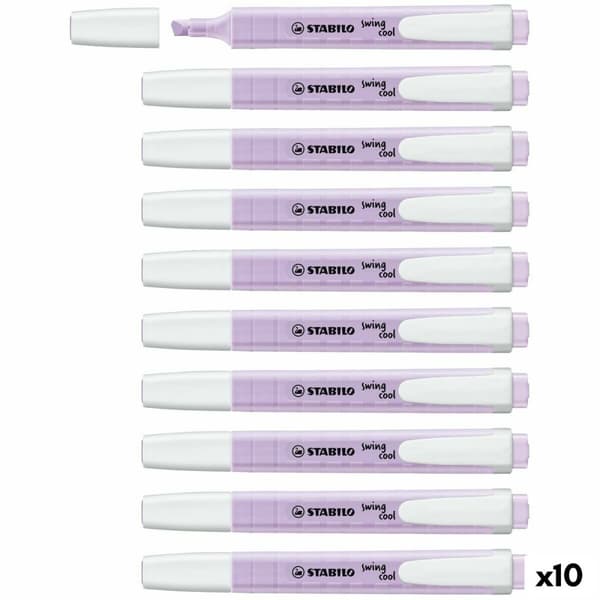 Markeringstuscher Stabilo Swing Cool Violet 10 Dele