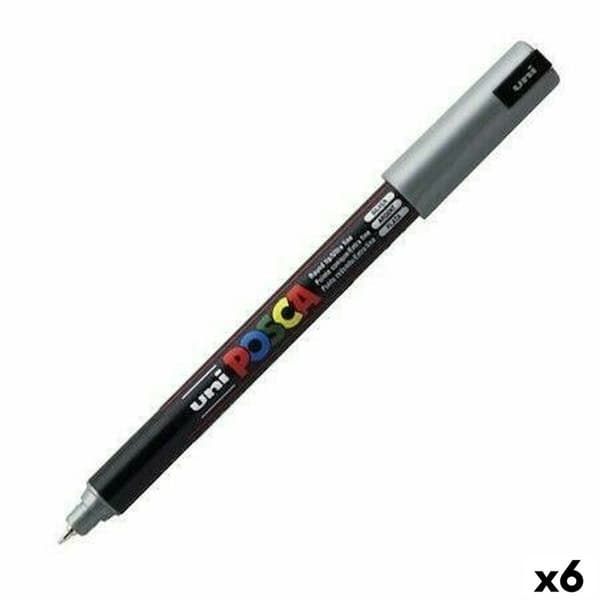 Tuschpennor POSCA PC-1MR Silvrig (6 antal)