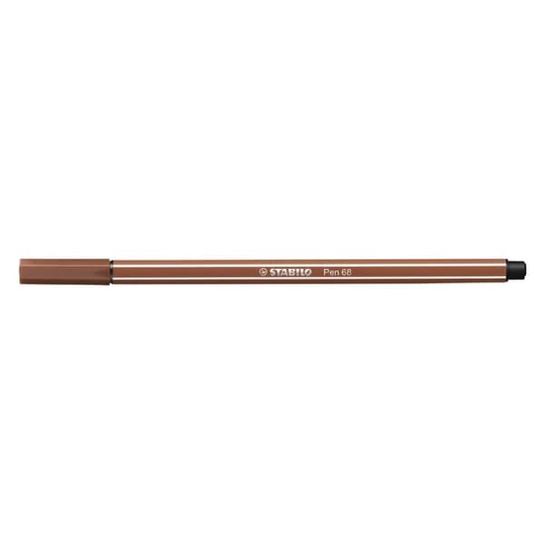Tuschpennor Stabilo Pen 68 Sanguina Brun (10 Delar)