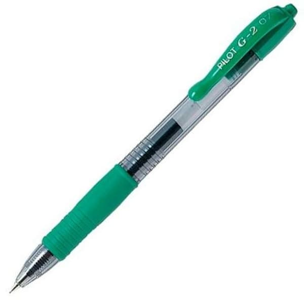 Gelepenn Pilot G-2 07 Grønn 0,4 mm (12 enheter)
