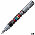 Miniatyrbillede 1 af 2: Markør POSCA PC-1M Sølvfarvet (6 enheder)