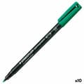 Pikkukuva 1 / 2: Permanenttimarkkeri Staedtler Lumocolor 313-5 M Vihreä (10 osaa)