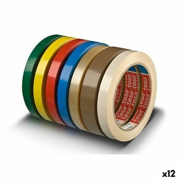 Liimanauha TESA 66 m 12 mm 66 x 12 mm Keltainen PVC (12 osaa)