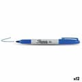 Miniatyrbilde 1 av 4: Permanent markør Sharpie Fine Point Blå (12 enheter)