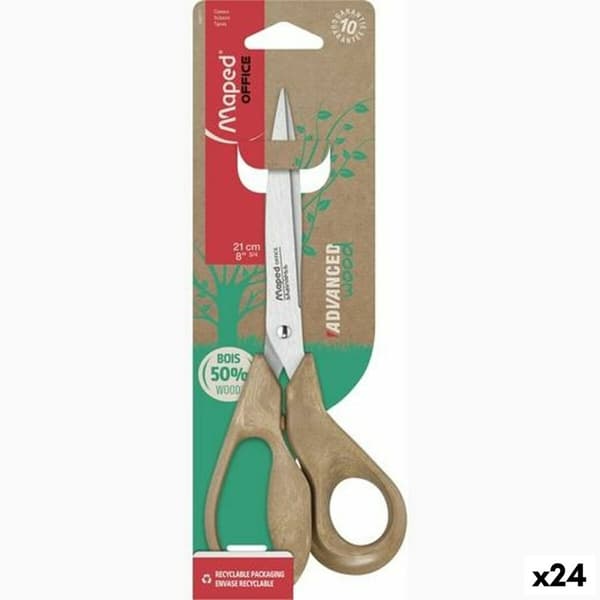 Saks Maped Advanced Wood Brun 21 cm (24 enheder)