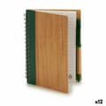 Miniatyrbillede 1 af 3: Ringbind Bog med Kuglepen Pincello AR1810133 1 x 16 x 12 cm Bambus (12 enheder)