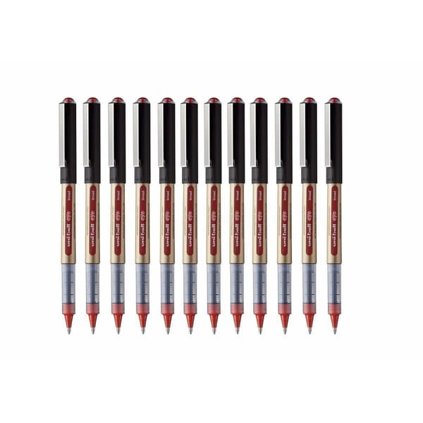 Flytende blekkpenn Uni-Ball Rollerball Eye Broad UB-150 Rød 1 mm (12 Deler)