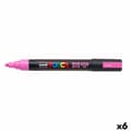 Miniatyrbillede 1 af 2: Fluorescerende markør POSCA PC-5M Pink (6 enheder)