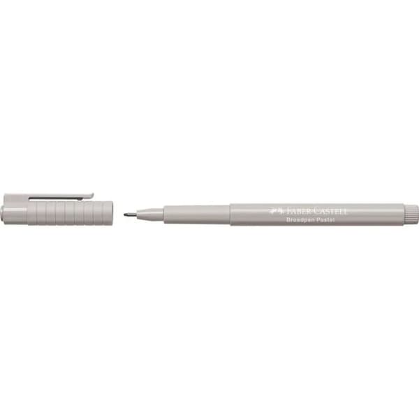 Permanent markør Faber-Castell Broadpen Pastel Grå (10 enheter)