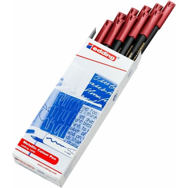 Spritpenna Edding 1200 metallic Röd (10 antal)