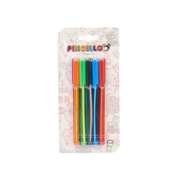 Pennset Pincello 494 Blå Röd Grön Multicolour Orange (12 antal)