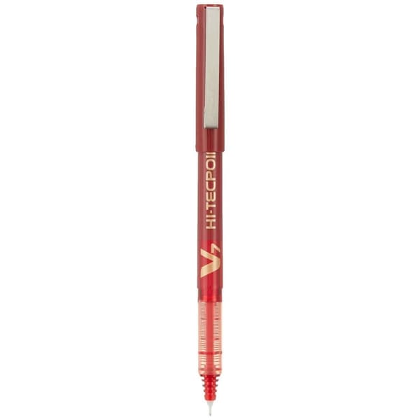 Flytende blekkpenn Pilot V7 Hi-Tecpoint Rød 0,5 mm (12 enheter)