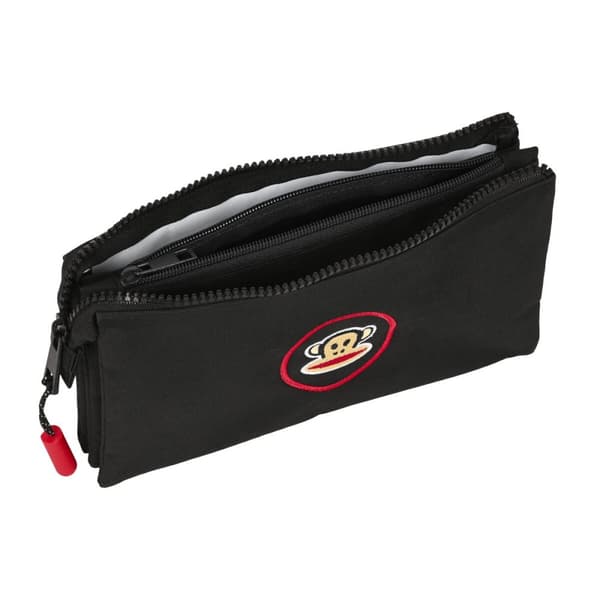 Tredubbel Carry-all Paul Frank Campers Svart (22 x 12 x 3 cm)