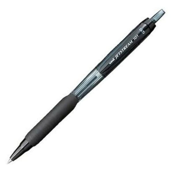 Pen med flydende blæk Uni-Ball Jetstream SXN-101 0,7 mm Sort (12 enheder)