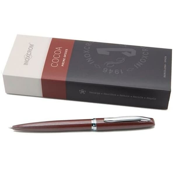 Kuglepen Inoxcrom Prime Spices Cocoa 1 mm Rustfrit stål Brun