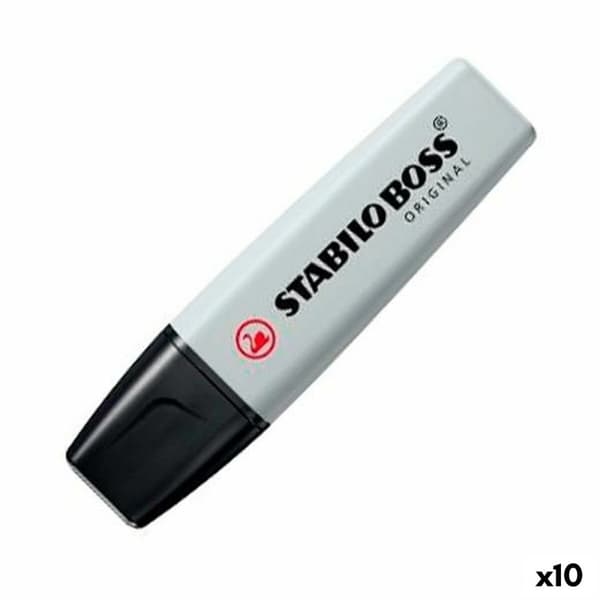 Highlighter Stabilo Grå (10 antal)