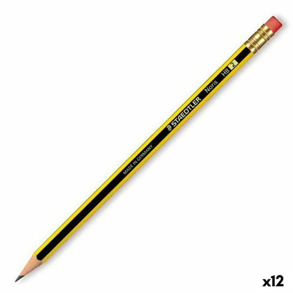 Blyant med viskelæder Staedtler Noris 122 HB (12 enheder)
