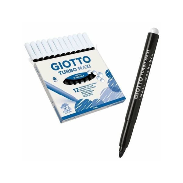 Tuschpennor Giotto Turbo Maxi Svart (5 antal)