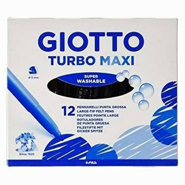 Tuschpennor Giotto Turbo Maxi Gul (5 antal)