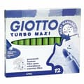 Miniatyrbillede 3 af 3: Sæt med Fiberpenne Giotto Turbo Maxi Lysegrøn (5 enheder)