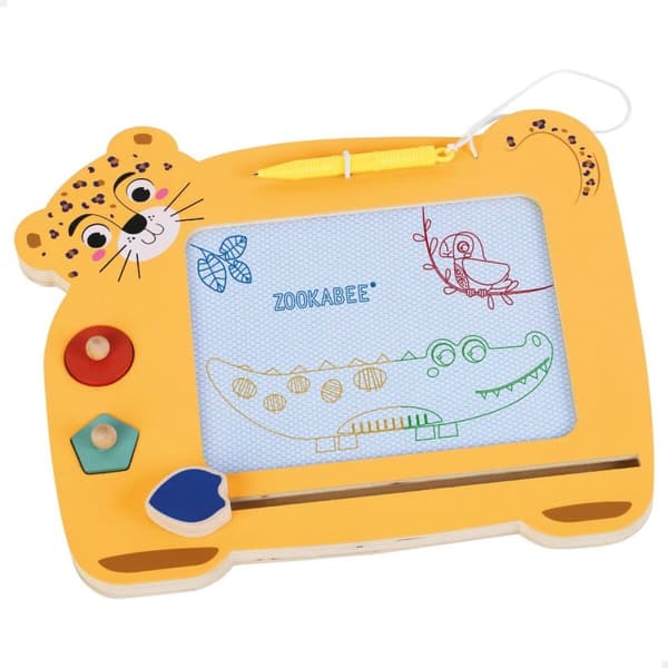 Magisk Tavle Woomax Zookabee Tiger Træ 30 x 2,5 x 26 cm (6 enheder)