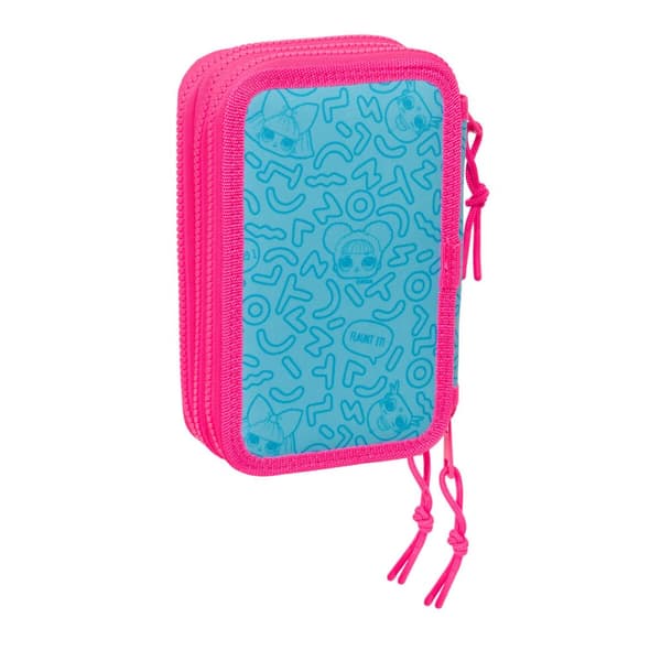 Trippel Pennal LOL Surprise! Divas Blå 12.5 x 19.5 x 5.5 cm (36 Deler)