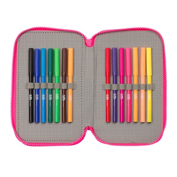 Trippel Pennal LOL Surprise! Divas Blå 12.5 x 19.5 x 5.5 cm (36 Deler)