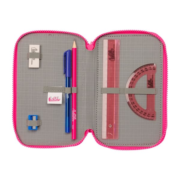 Trippel Pennal LOL Surprise! Divas Blå 12.5 x 19.5 x 5.5 cm (36 Deler)