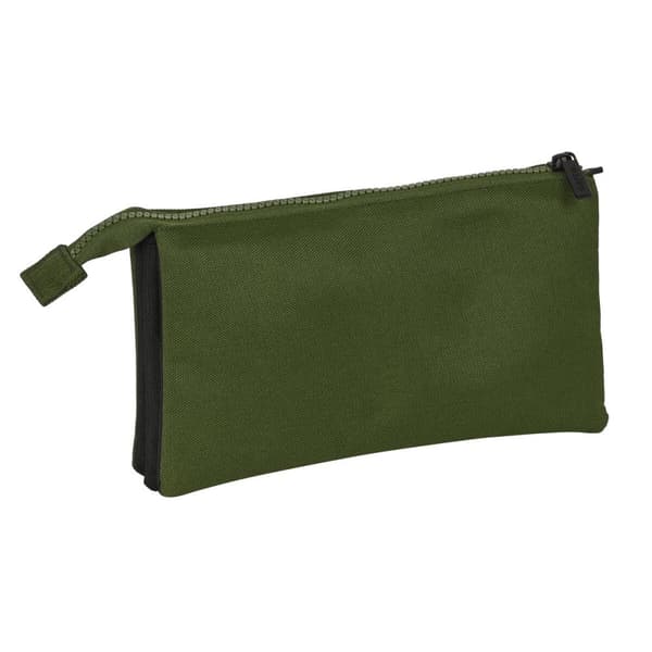 Trippelbag Safta Dark forest Svart Grønn 22 x 12 x 3 cm