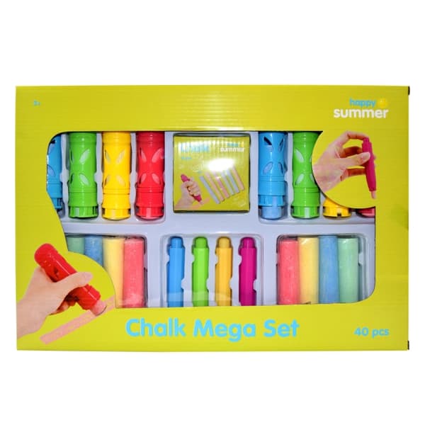 Happy Summer Kridt Mega Set 40 stk (303202)