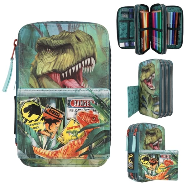 Dino World Trippel pennfodral fara ( 0411757 )