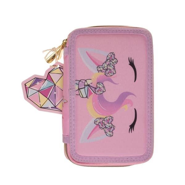Unicorn Gems Täytetty kaksikerroksinen kynäkotelo (092308516)