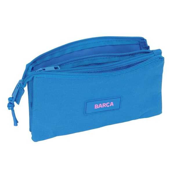Tredubbel Carry-all F.C. Barcelona Blå 22 x 12 x 3 cm