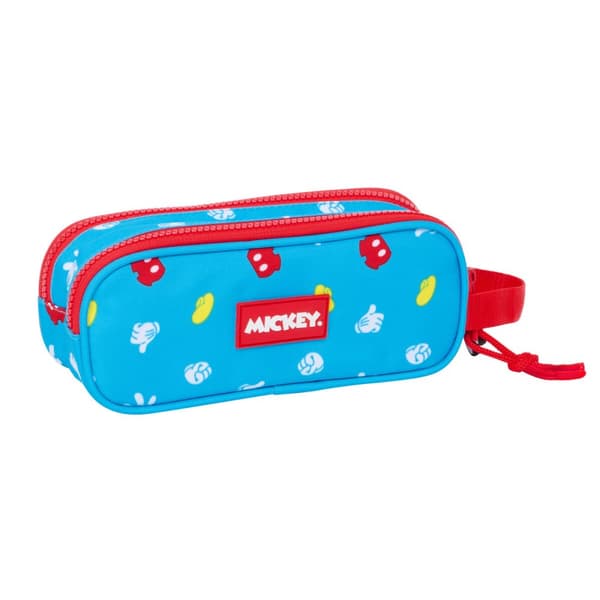 Kaksilokeroinen laukkku Mickey Mouse Clubhouse Fantastic Sininen Punainen 21 x 8 x 6 cm