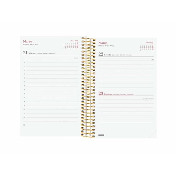 Dagbog Finocam DESIGN COLLECTION 11,7 x 18,1 cm 2025 Floral