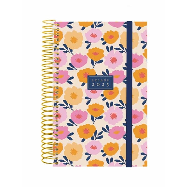 Dagbog Finocam DESIGN COLLECTION 11,7 x 18,1 cm 2025 Floral