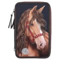Miniatyrbillede 1 af 2: Miss Melody Tredobbelt penalhus LED GLITTER HORSE ( 0413190 )