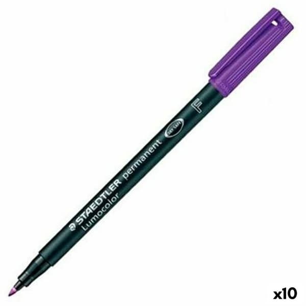 Permanent markør Staedtler Lumocolor Permanent 318 F Fiolett (10 enheter)