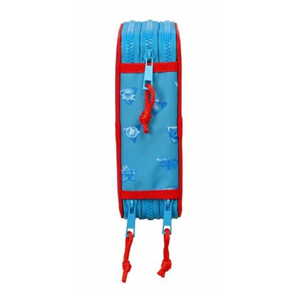 Tredobbelt Penalhus SuperThings Rescue Force Blå 12,5 x 19,5 x 5,5 cm