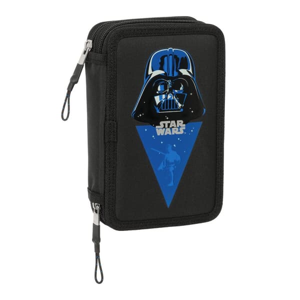 Dobbelt pennal Star Wars Rebellion Svart 12.5 x 19.5 x 4 cm Dobbelt pennal 29 Deler